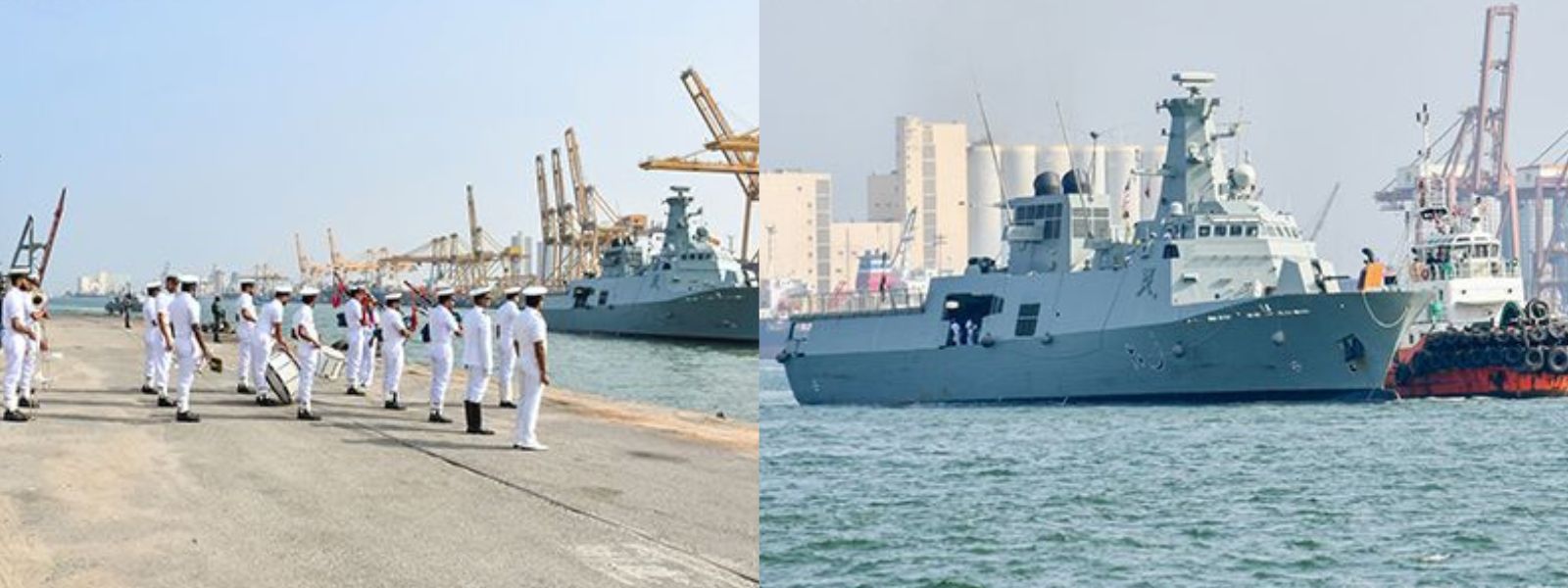 Omani and Indonesian Warships Sail into Colombo